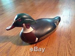 Vintage R. Madison Mitchell Decorative Decoy Wood Ducks Signed 1977