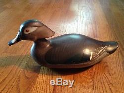 Vintage R. Madison Mitchell Decorative Decoy Wood Ducks Signed 1977