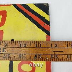 Vintage Radio Television Service Sylvania Tubes Dealer Advertising Sign Masonite