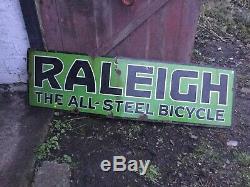 Vintage Raliegh Enamel Sign