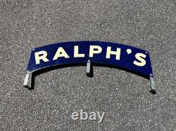 Vintage Ralph's Porcelain Sign