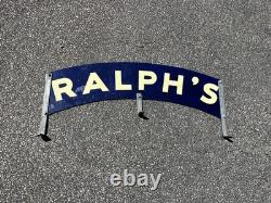 Vintage Ralph's Porcelain Sign
