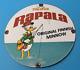 Vintage Rapala Fishing Lures Porcelain Disney Duck Sales Tackle Gas Pump Sign