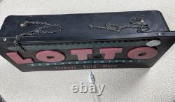 Vintage Rare 1980s Kentucky LOTTO Lighted Back Sign 24 x 12