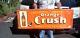 Vintage Rare Lg 47x17 Orange Crush Soda Pop Metal Sign With Crushy Bottle Graphics