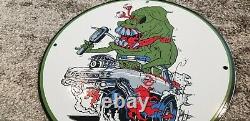 Vintage Rat Fink Porcelain Ghostbusters Ed Roth Slimer Service Mopar Sign