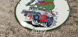 Vintage Rat Fink Porcelain Ghostbusters Ed Roth Slimer Service Mopar Sign