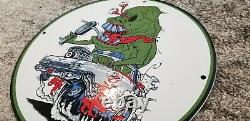 Vintage Rat Fink Porcelain Ghostbusters Ed Roth Slimer Service Mopar Sign