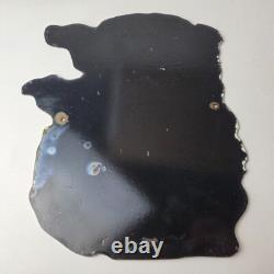 Vintage Rat Fink Porcelain Sign Plymouth Road Runner Hot Rod Gas Pump Sign