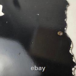 Vintage Rat Fink Porcelain Sign Plymouth Road Runner Hot Rod Gas Pump Sign