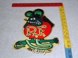 Vintage Ratfink Die-cut Rat 12 Baked Metal Gasoline & Oil Ed Roth Fink Sign