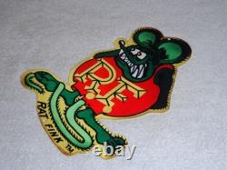 Vintage Ratfink Die-cut Rat 12 Baked Metal Gasoline & Oil Ed Roth Fink Sign