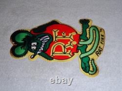 Vintage Ratfink Die-cut Rat 12 Baked Metal Gasoline & Oil Ed Roth Fink Sign