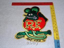 Vintage Ratfink Die-cut Rat 12 Baked Metal Gasoline & Oil Ed Roth Fink Sign