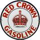 Vintage Red Crown Gasoline Porcelain Sign Standard Oil Gas Station Pump Plate