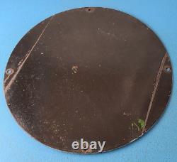 Vintage Red Hat Gasoline Sign Royal 400 Gas Pump Plate Porcelain Sign