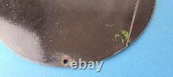 Vintage Red Hat Gasoline Sign Royal 400 Gas Pump Plate Porcelain Sign
