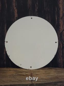 Vintage Red Hat Royal 400 Gasoline Porcelain Gas Pump Sign Oil 12