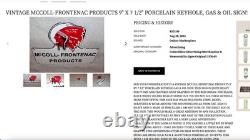 Vintage Red Indian Mccoll-frontenac Products Porcelain Metal Gasoline & Oil Sign