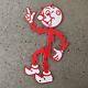 Vintage Reddy Kilowatt Die Cut Porcelain Sign General Electric Electricity Left