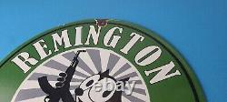 Vintage Remington Firearms Sign Felix the Cat Dealer Gas Pump Porcelain Sign