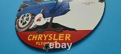 Vintage Road Runner Mopar Porcelain Gas Chrysler Plymouth Dealer Service Sign