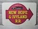 Vintage Scarce New Hope & Ivyland Railroad Metal Sign New Hope Pennsylvania Pa