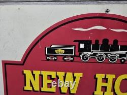 Vintage SCARCE New Hope & Ivyland Railroad Metal Sign New Hope Pennsylvania PA