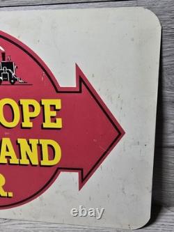 Vintage SCARCE New Hope & Ivyland Railroad Metal Sign New Hope Pennsylvania PA