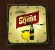 Vintage Squirt Soda Lighted Square Pam Clock Advertising Sign Grapefruit Soda