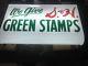 Vintage S&h Green Stamps Light Up Sign Add To Porcelain Sign Collection