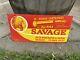 Vintage Savage Winchester Porcelain Sign Gas Firearm Gun Ammo Rifle Signage Oil