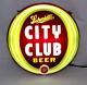 Vintage Schmidt's City Club Beer Lighted Hanging Sign