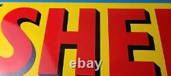 Vintage Shell Gasoline Sign Porcelain Heavy Thick Gas Pump Plate Sign