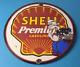 Vintage Shell Gasoline Sign Porcelain Popeye Premium Gas Sign