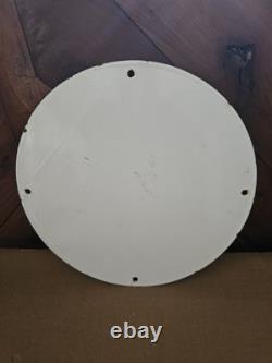 Vintage Shell Porcelain Sign Marine Lubricant Oil Service Station Pump Plate 12