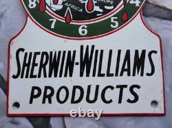 Vintage Sherwin-williams Paints- Products Porcelain Sign 10×6