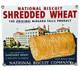 Vintage Shredded Wheat Porcelain Sign Gas Station Grocery Store Nabisco Biscuit