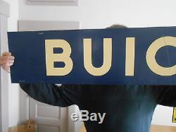 Vintage Sign Buick Double Sided Porcelain Dealership Marked A 6-39 USA