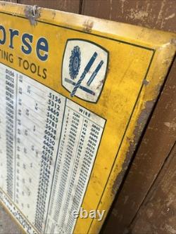 Vintage Sign Morse Cutting Tools Chase & Cooledge Co. Holyoke Mass 16 X 22
