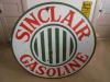 Vintage Sign Sinclair Gasoline Single Sided Porcelain 48 1920's Original