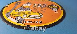 Vintage Signal Gasoline Porcelain Gas Motor Oil Service Pump Plate Sign