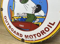 Vintage Signal Gasoline Porcelain Sign Gas Station Pump Motor Oil Service