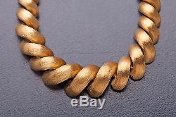 Vintage Signed $20,000 18k Yellow Gold 17 Necklace 103g SAN MARCO HEAVY