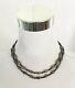 Vintage Signed Solid 925 Sterling Silver With Faceted Amethyst Necklace Taxco