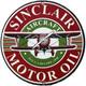 Vintage Sinclair Aircraft Porcelain Sign Gas Station Motor Oil Aircraft Lubester