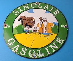 Vintage Sinclair Gas Porcelain Sign Goku Krillin Dragon Ball Man Cave Sign