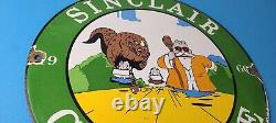 Vintage Sinclair Gas Porcelain Sign Goku Krillin Dragon Ball Man Cave Sign