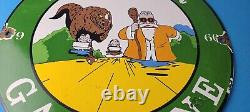 Vintage Sinclair Gas Porcelain Sign Goku Krillin Dragon Ball Man Cave Sign
