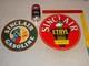 Vintage Sinclair Gasoline Dino The Dinosaur Porcelain Metal Sign Collection Of 2